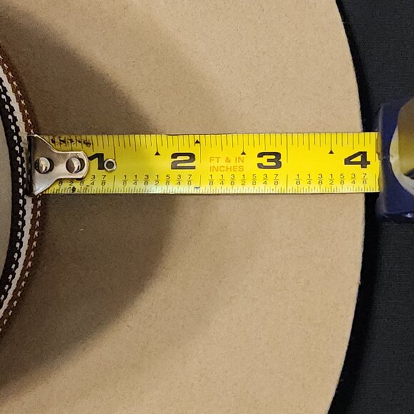 Vintage Adam ~A~ Western 101 Corral Tan Felt Cowboy Hat Unisex - Picture 11 of 12